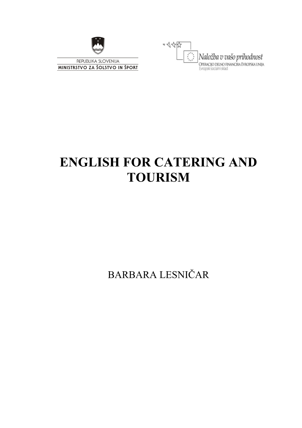 English for Catering and Tourism