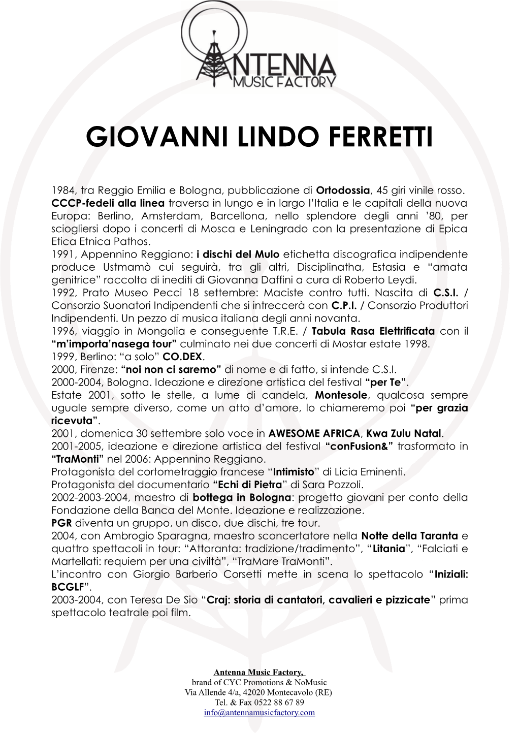 Giovanni Lindo Ferretti