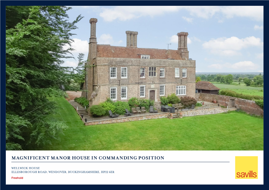 Magnificent Manor House in Commanding Position