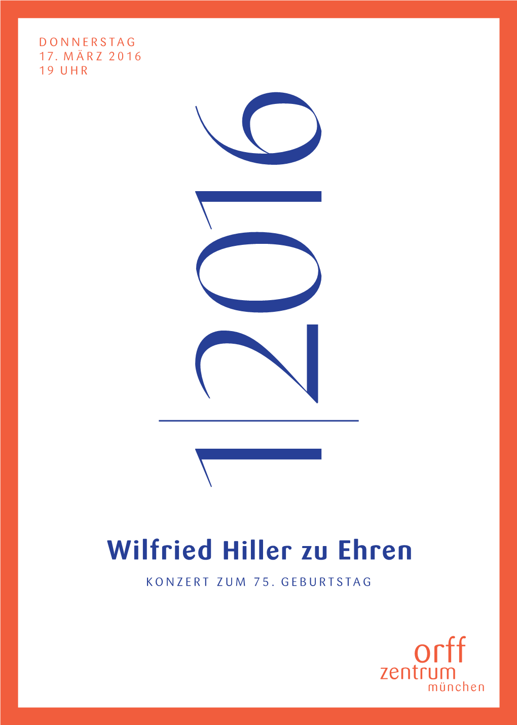 Wilfried Hiller Zu Ehren Konzert Zum 75
