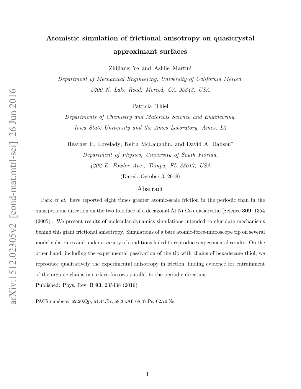 Atomistic Simulation of Frictional Anisotropy on Quasicrystal Approximant Surfaces