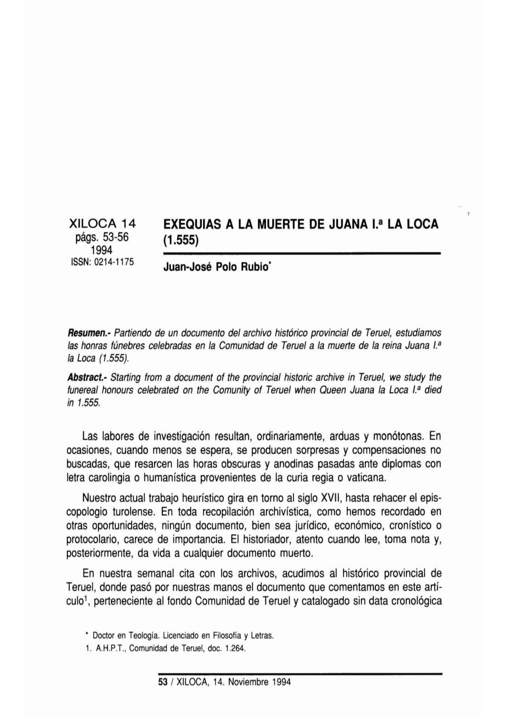 Exequias a La Muerte De Juana 1.8 La Loca (1.555)