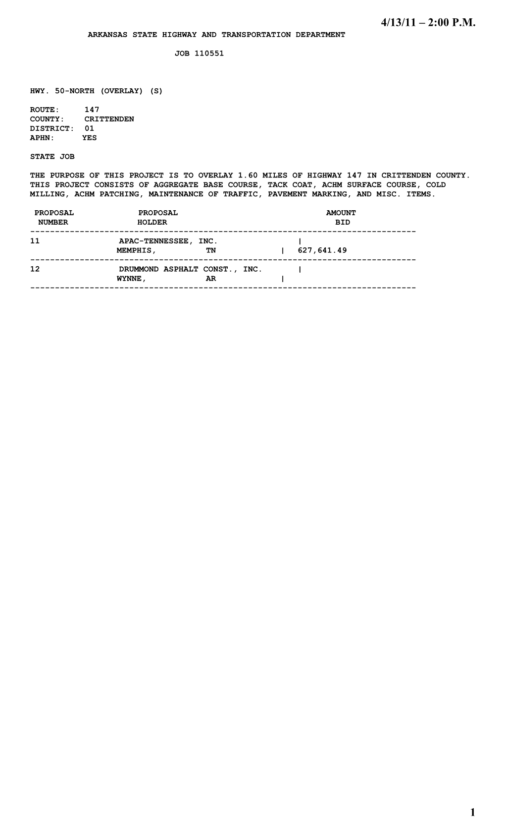 Arkansas State Highway and Transportation Department