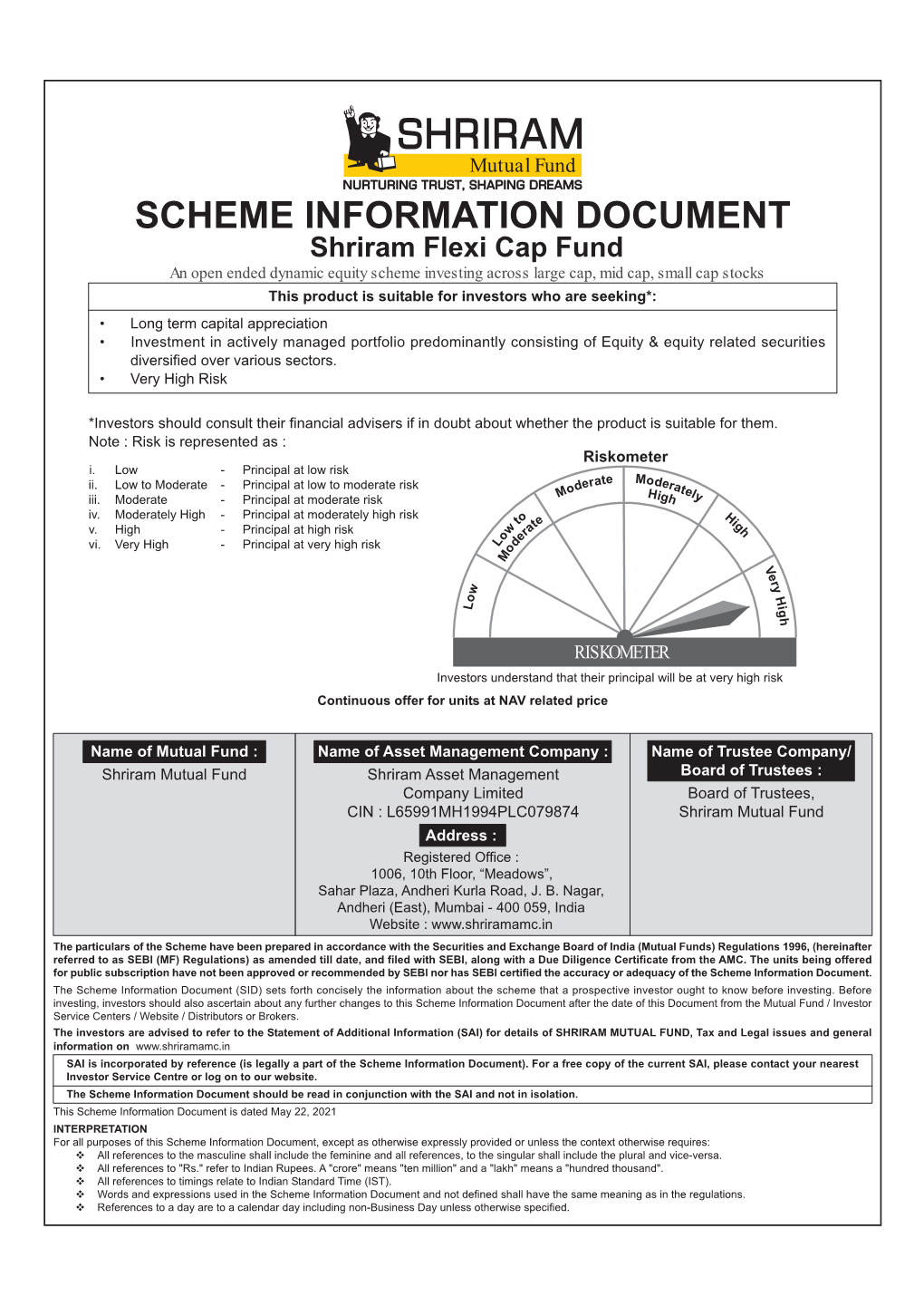 Scheme Information Document