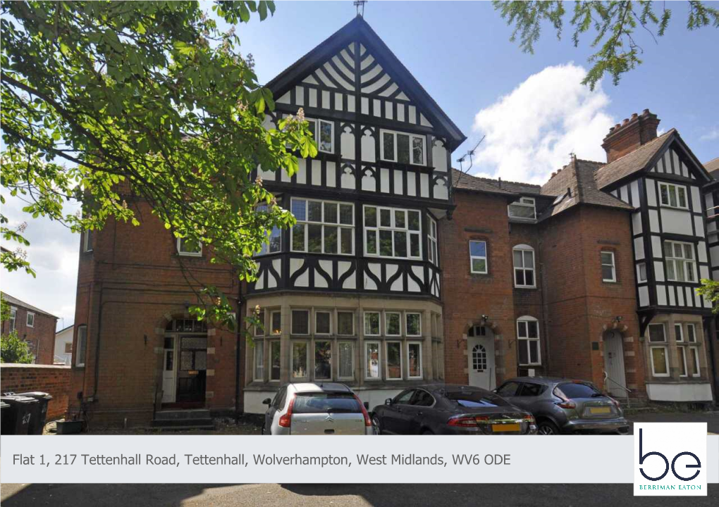 Flat 1, 217 Tettenhall Road, Tettenhall, Wolverhampton, West Midlands