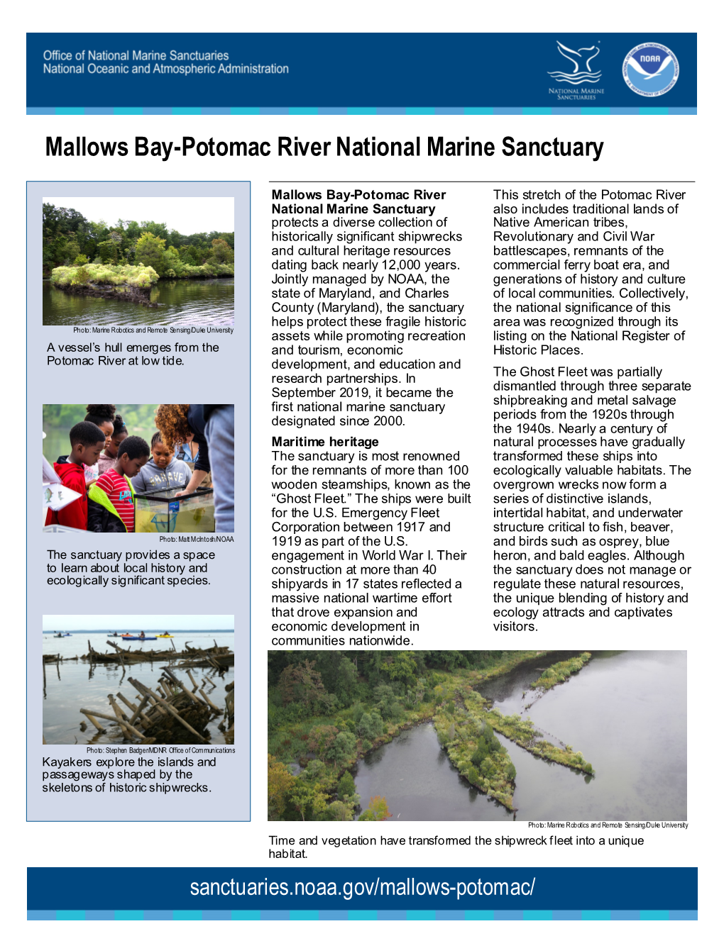 Mallows Bay-Potomac River National Marine Sanctuary