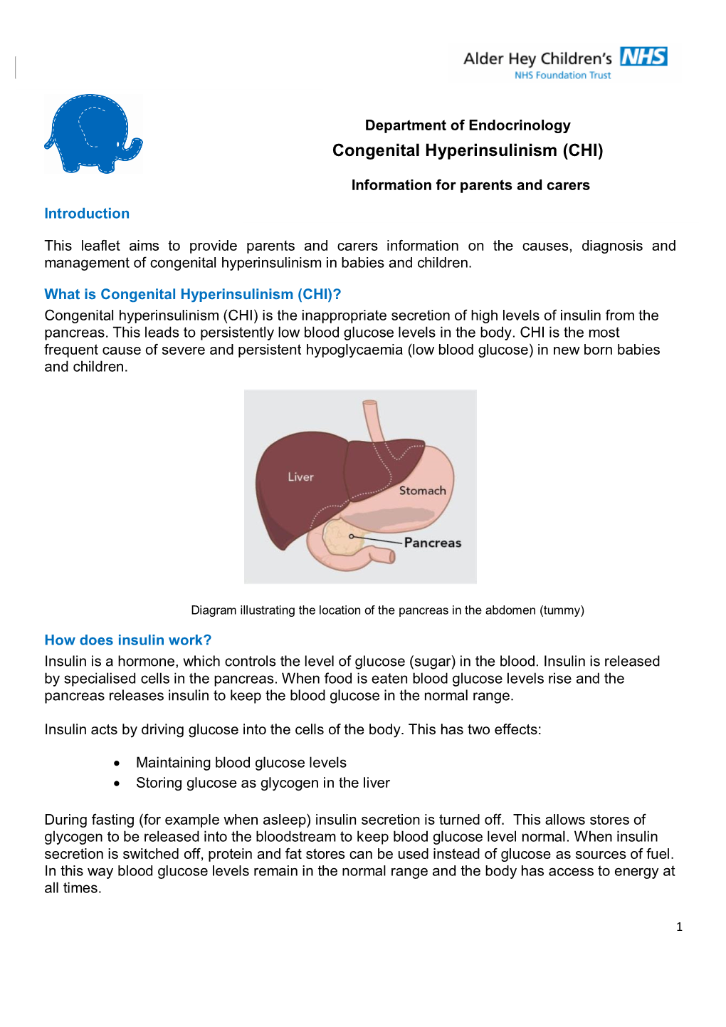 Congenital Hyperinsulinism (CHI)