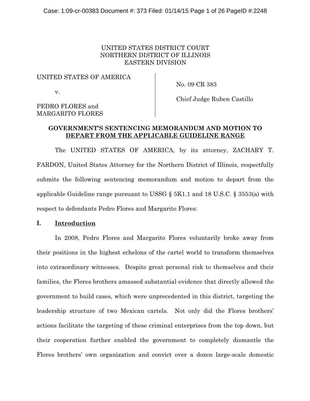 United States District Court Northern District of Illinois Eastern Division