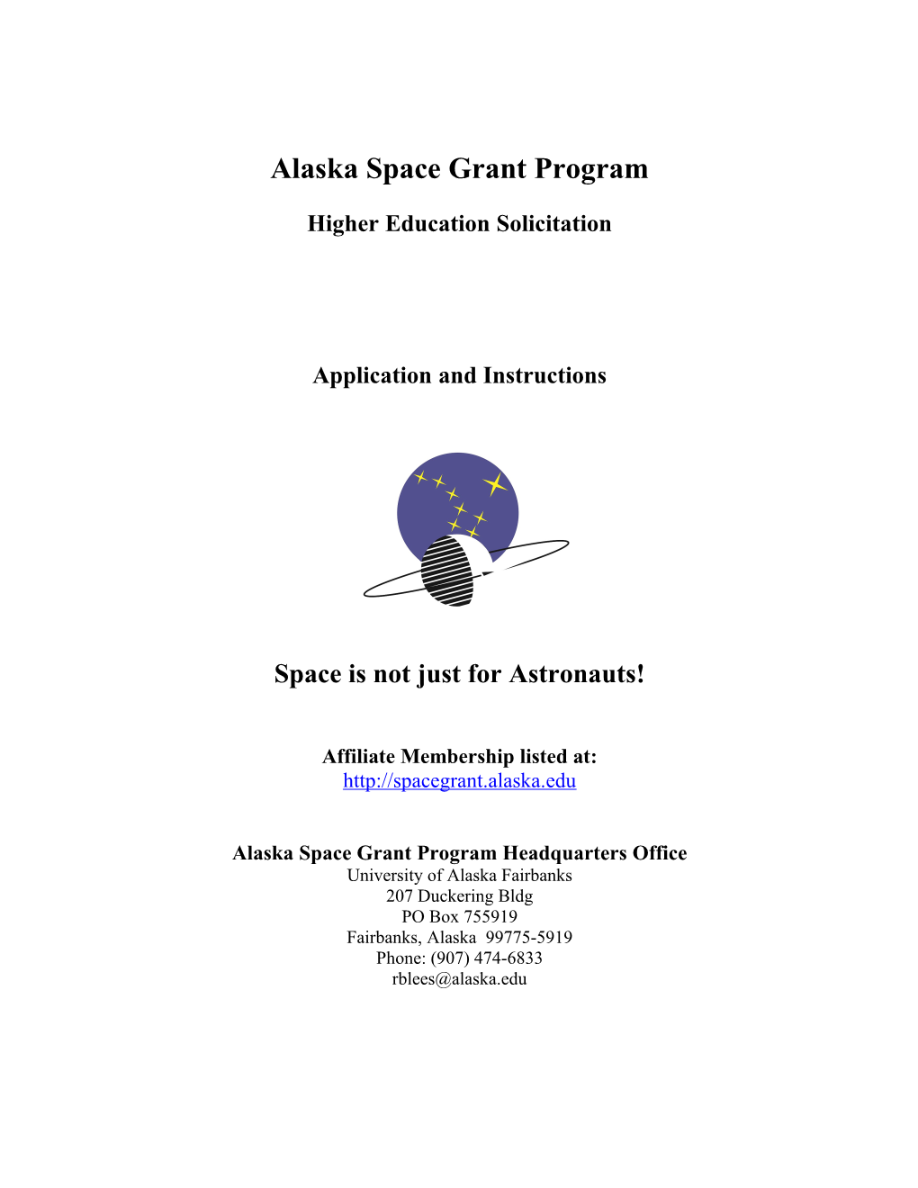 Alaska Space Grant Program