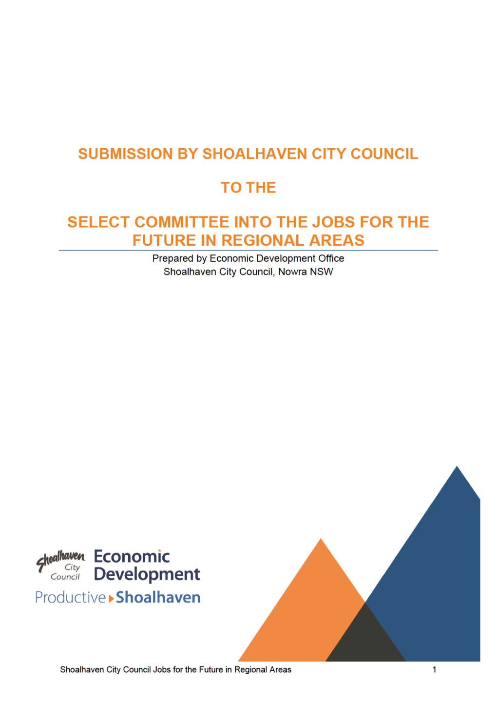 Jobs for the Future in Regional Areas Submission 86