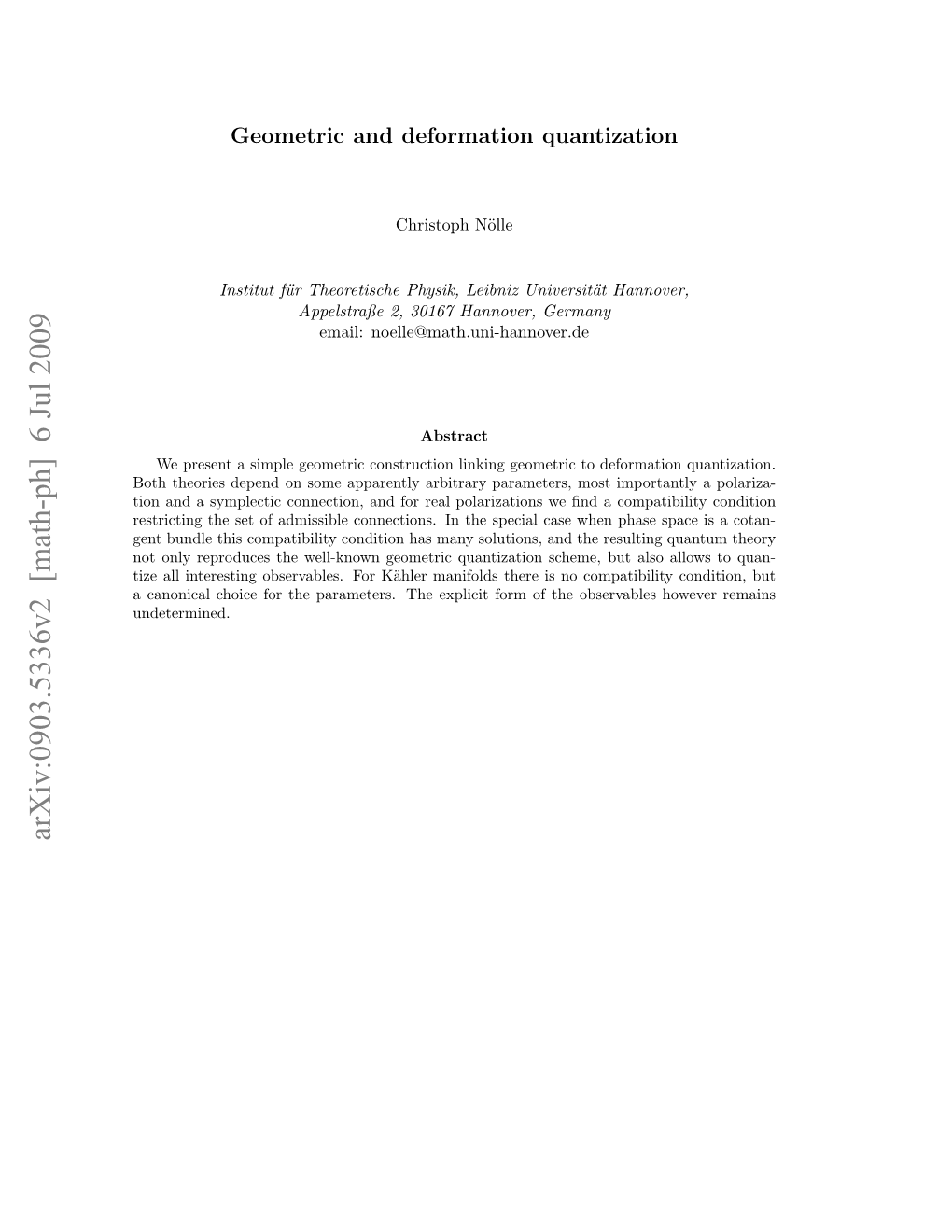 Arxiv:0903.5336V2 [Math-Ph] 6 Jul 2009 Aoia Hiefrteprmtr.Teepii Omo H Obs the of Form Explicit the Co Parameters