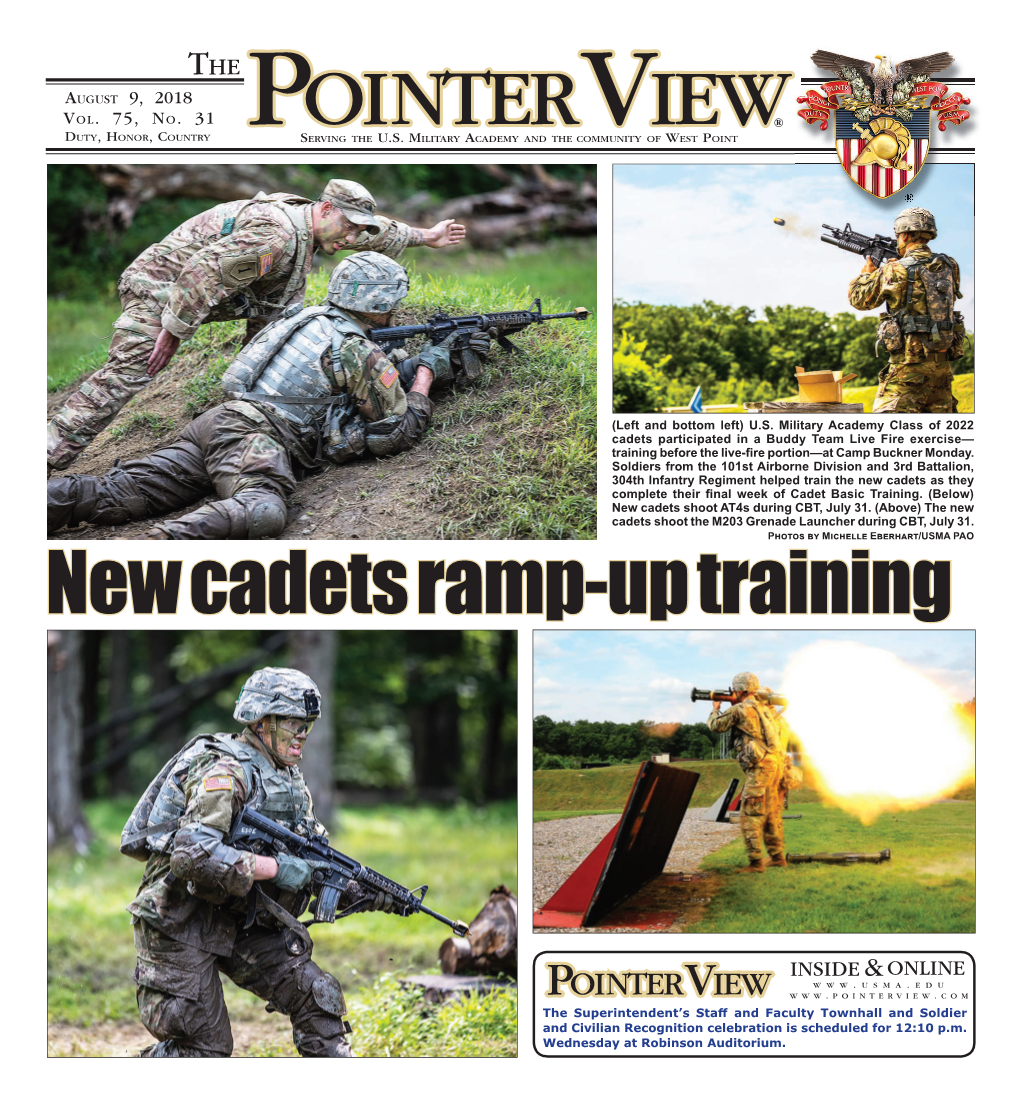 POINTERVIEW New Cadets Ramp-Up Training
