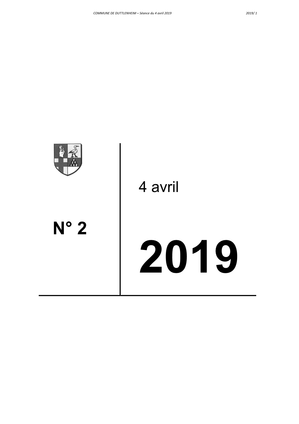 4 Avril 2019 2019/ 1