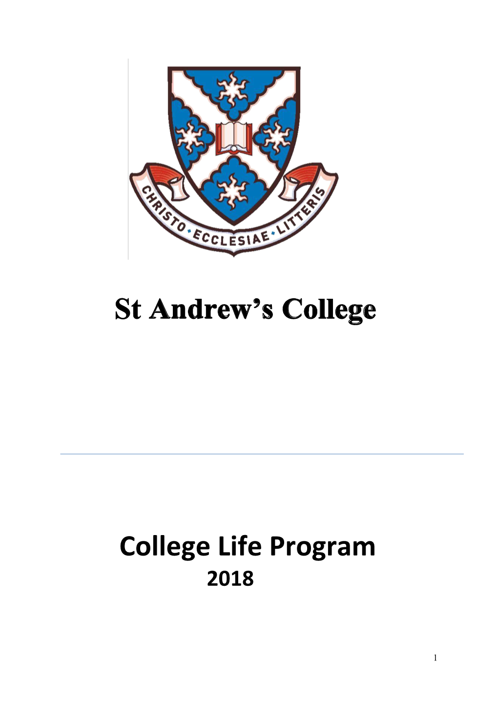 College Life Program 2018