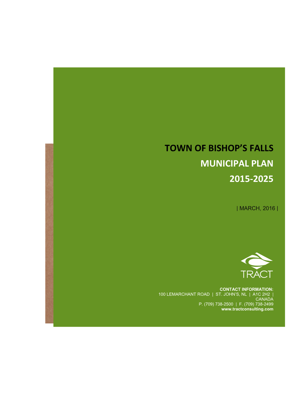 Town of Bishop's Falls Municipal Plan 2015-2025
