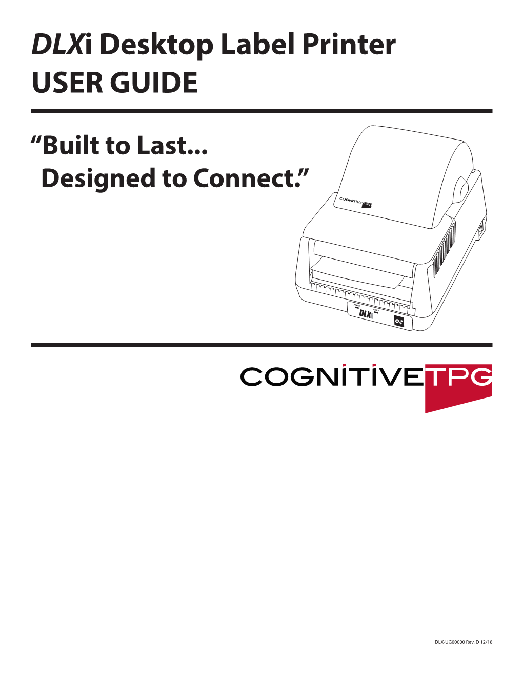 Dlxi Desktop Label Printer USER GUIDE