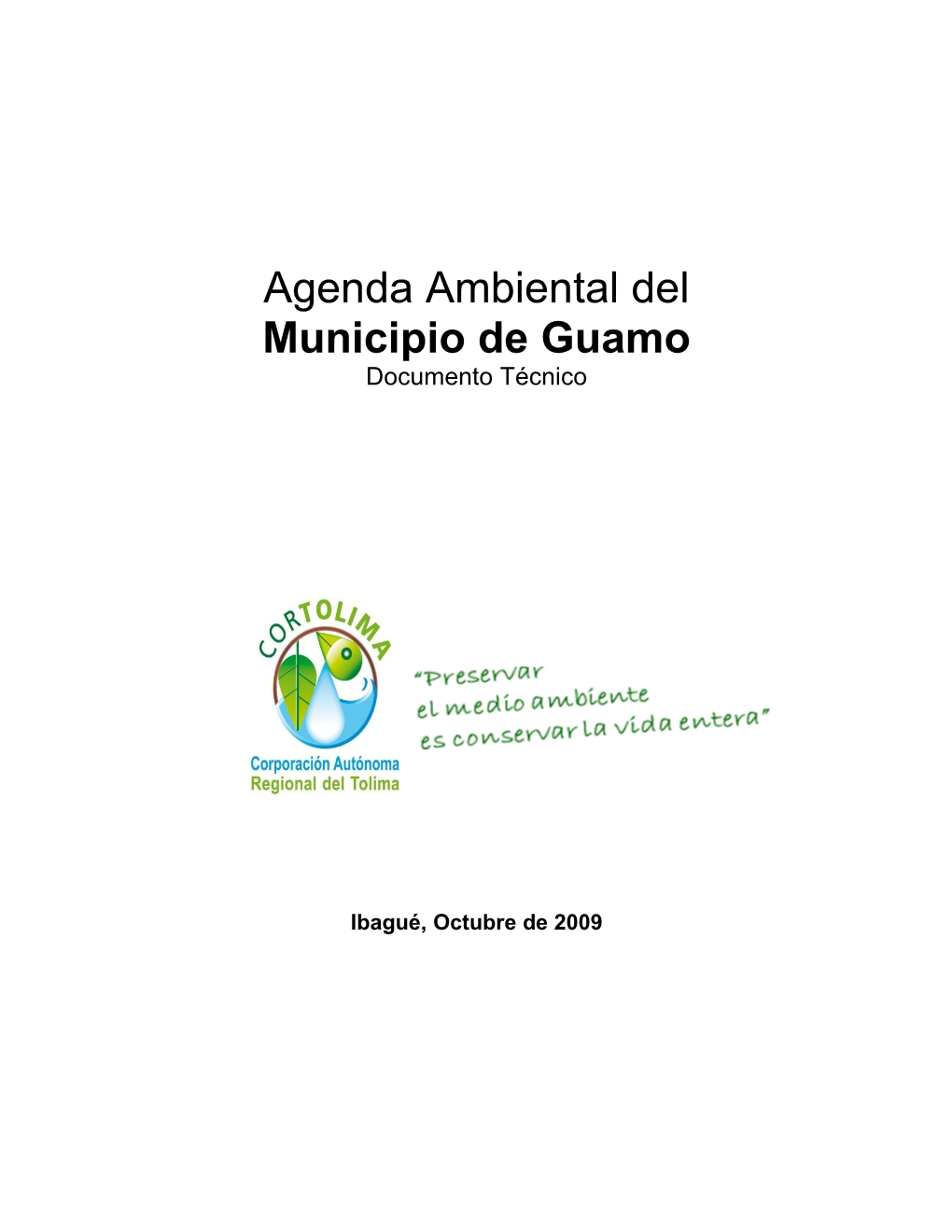 2009 Agenda Ambiental Del Municipio De Guamo