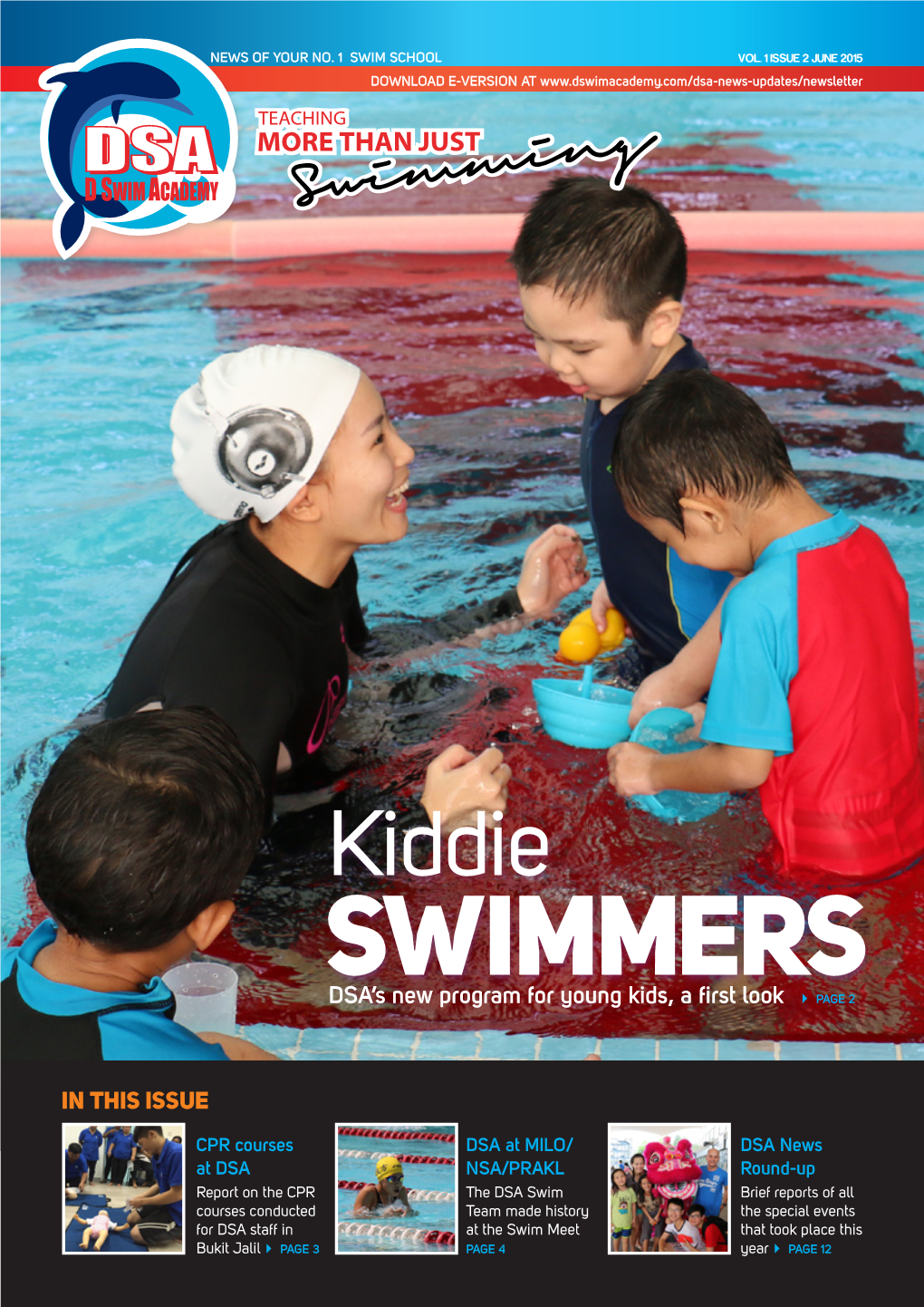 Kiddie Swimmers DSA’S New Program for Young Kids, a First Look 4 PAGE 2