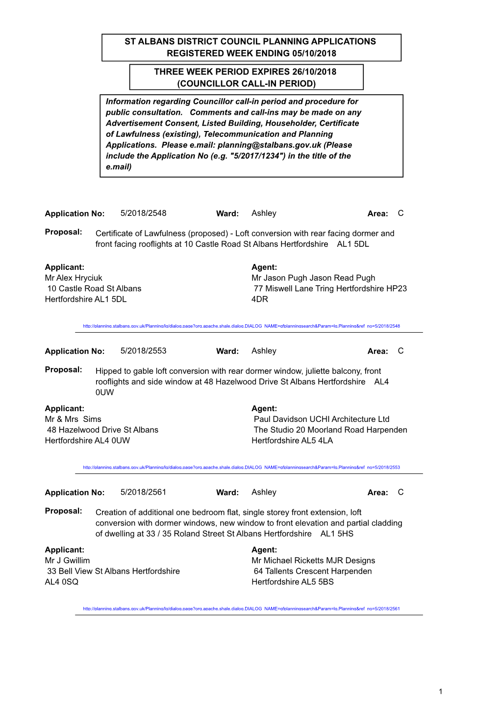 Planning and Tree Works Applications and Decisions