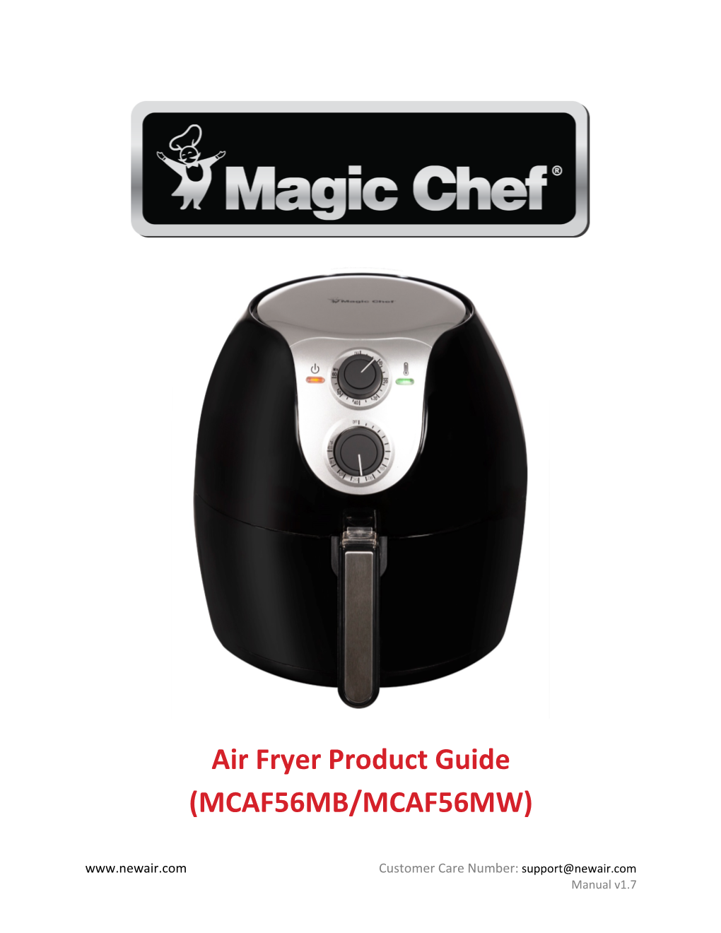 Air Fryer Product Guide (MCAF56MB/MCAF56MW)