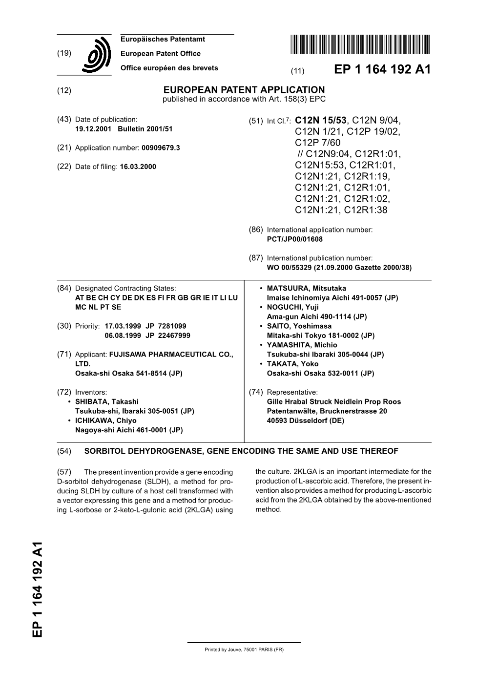 Sorbitol Dehydrogenase, Gene Encoding the Same and Use Thereof