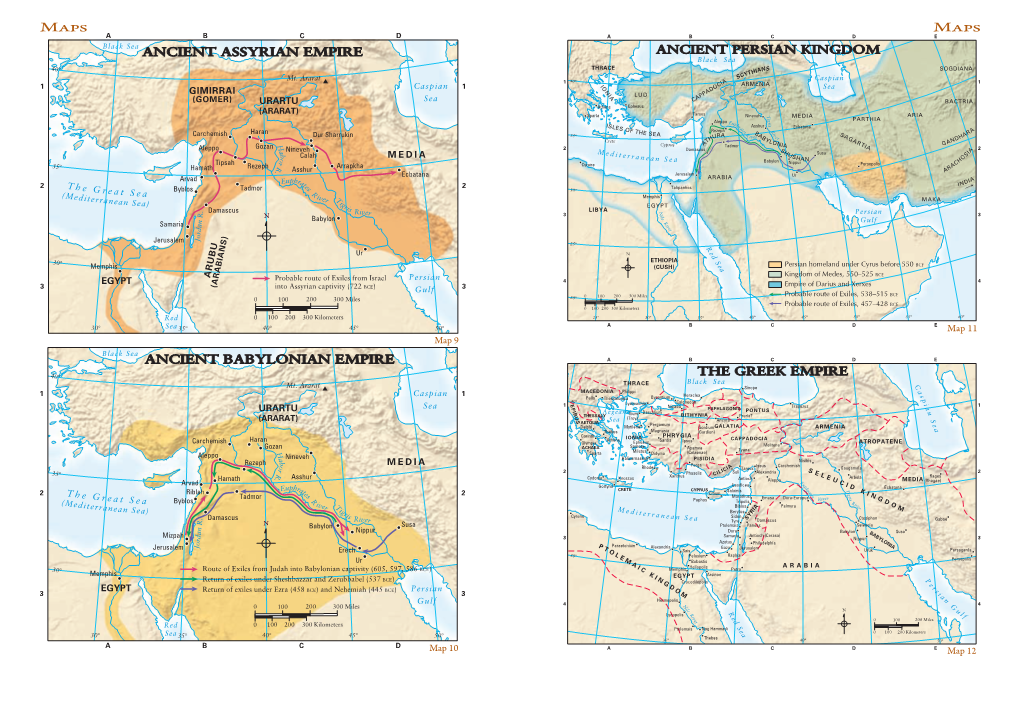 Maps Maps a B C D ABCDE Black Sea ANCIENT ASSYRIAN EMPIRE ANCIENT PERSIAN KINGDOM Black Sea THRACE 40° IANS SOGDIANA YTH Mt