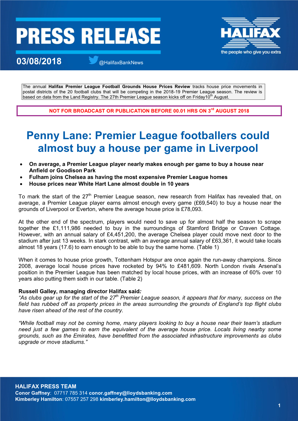 Penny Lane: Premier League Footballers Could Almost Buy a House Per Game in Liverpool