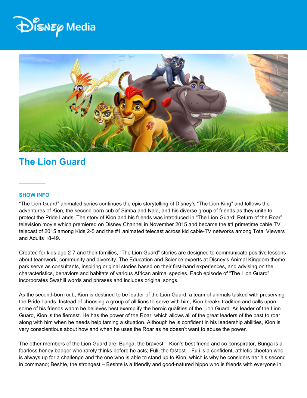 The Lion Guard