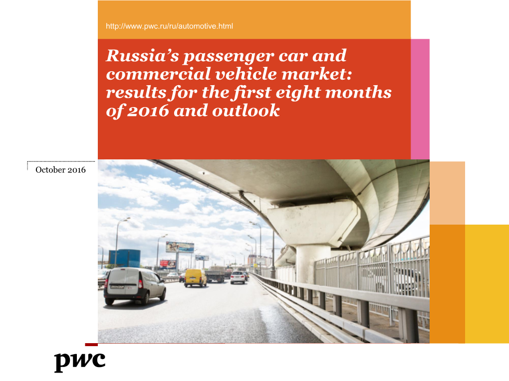 Russia's Passenger Car and Commercial Vehicle Market