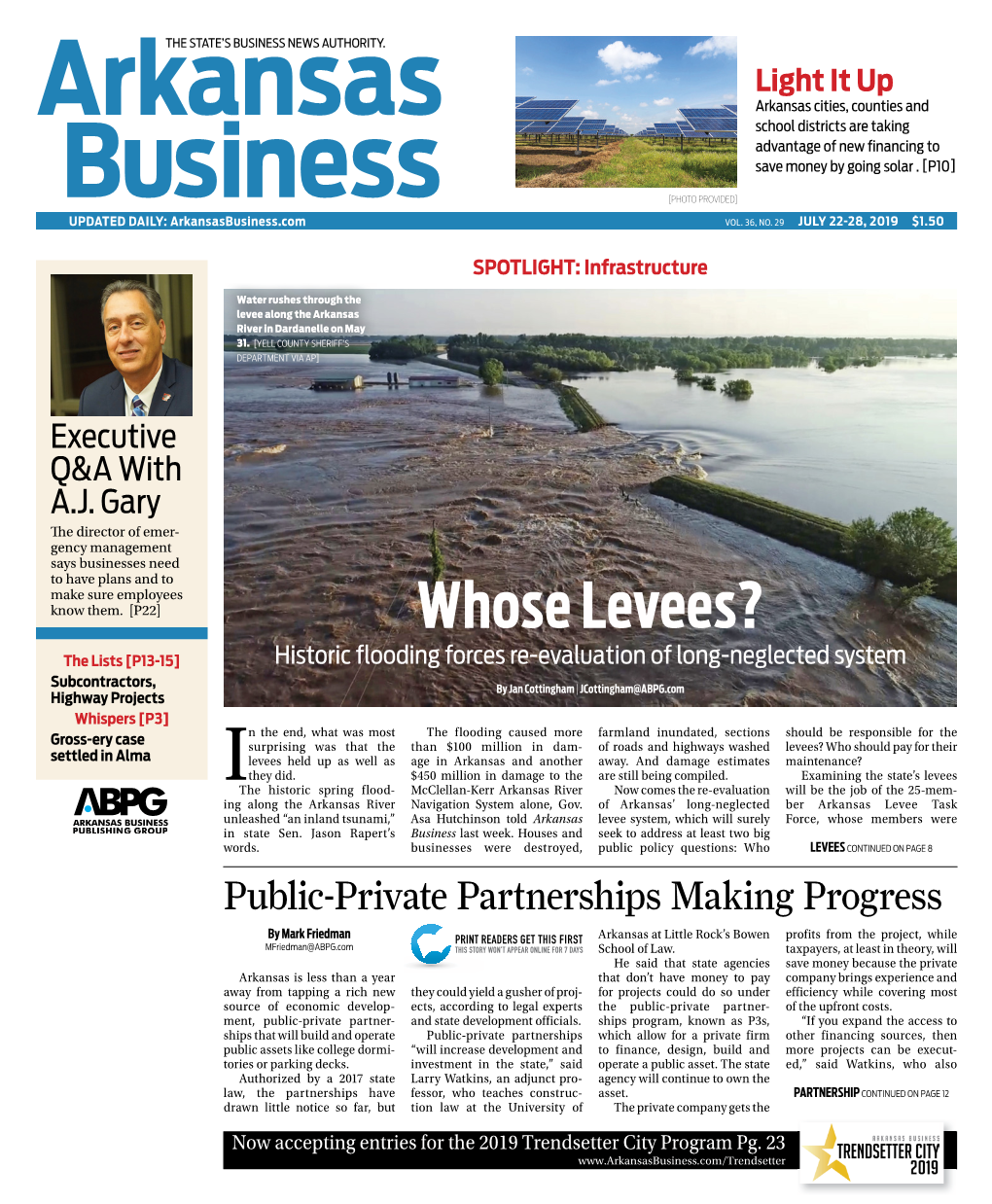 Whose Levees? the Lists [P13-15] Historic Flooding Forces Re-Evaluation of Long-Neglected System