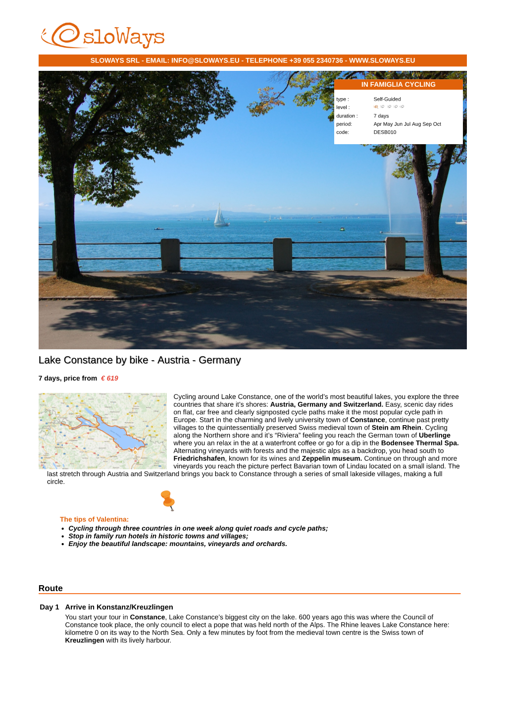 Lake Constance by Bike Lake Constance by Bike