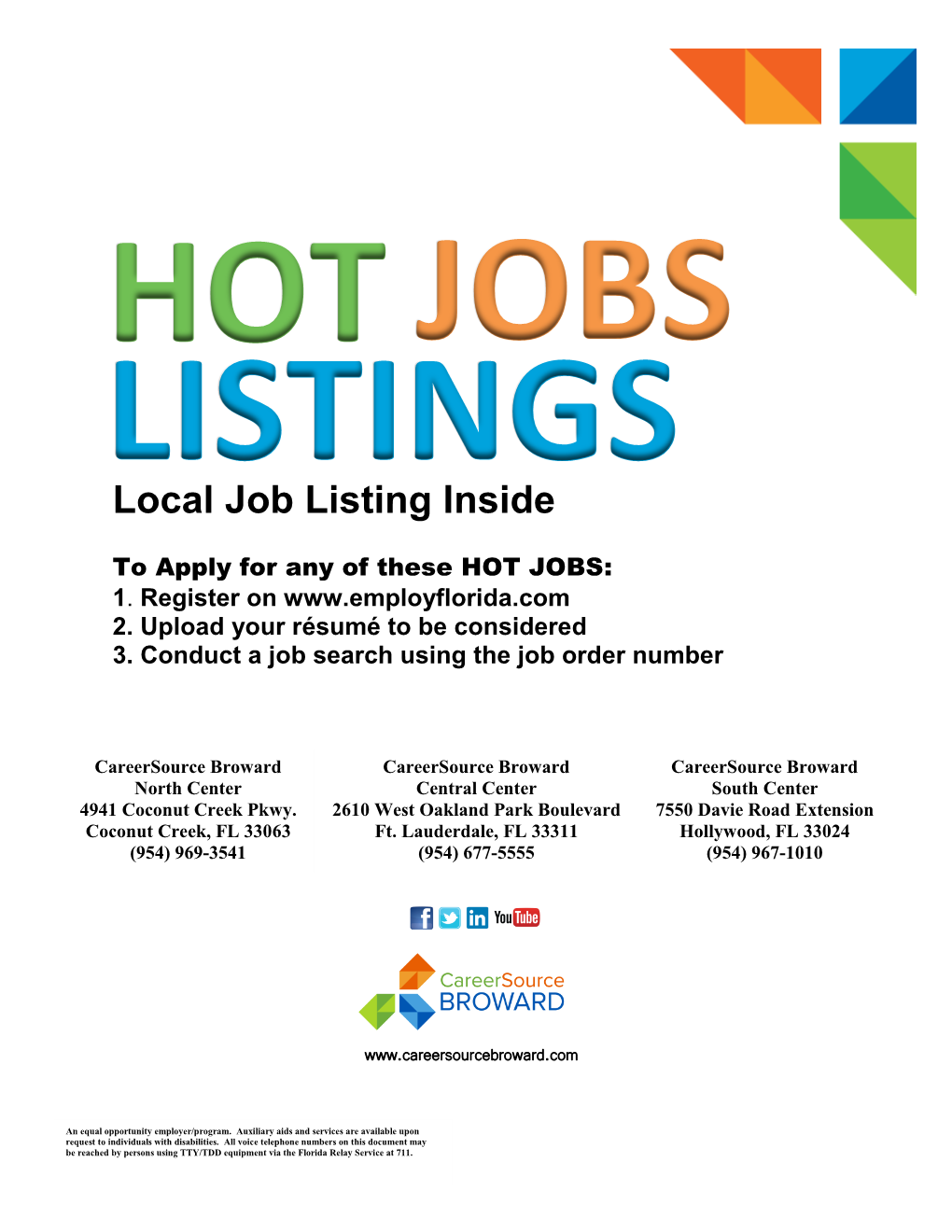 Local Job Listing Inside