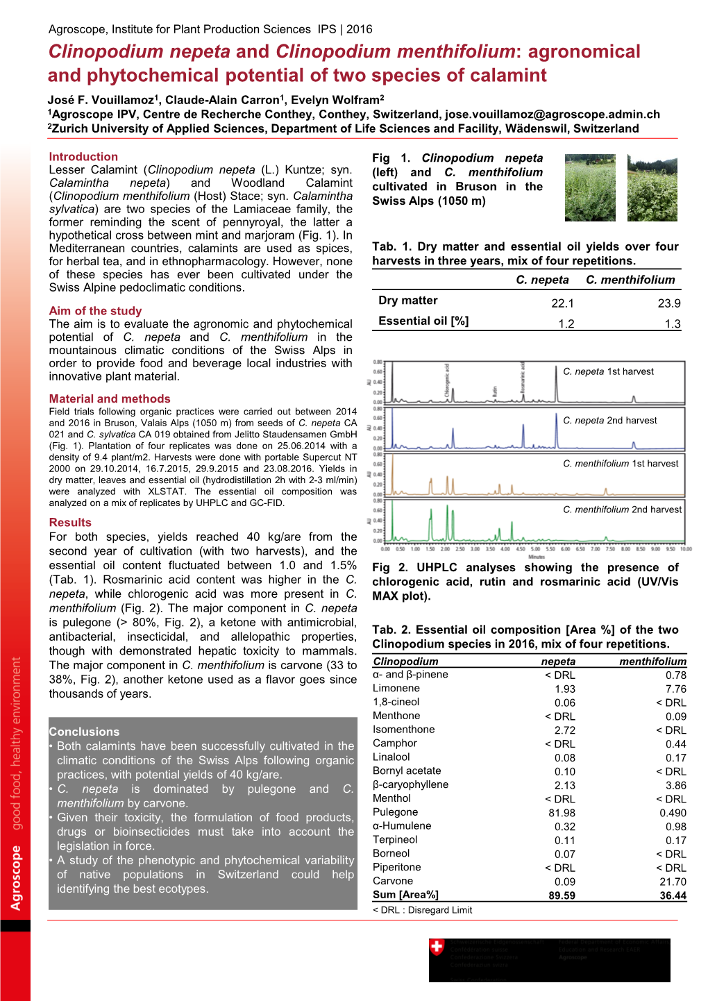 'Mattmark', a High Yielding Rhodiola Rosea Cultivar Launched in Switzerland