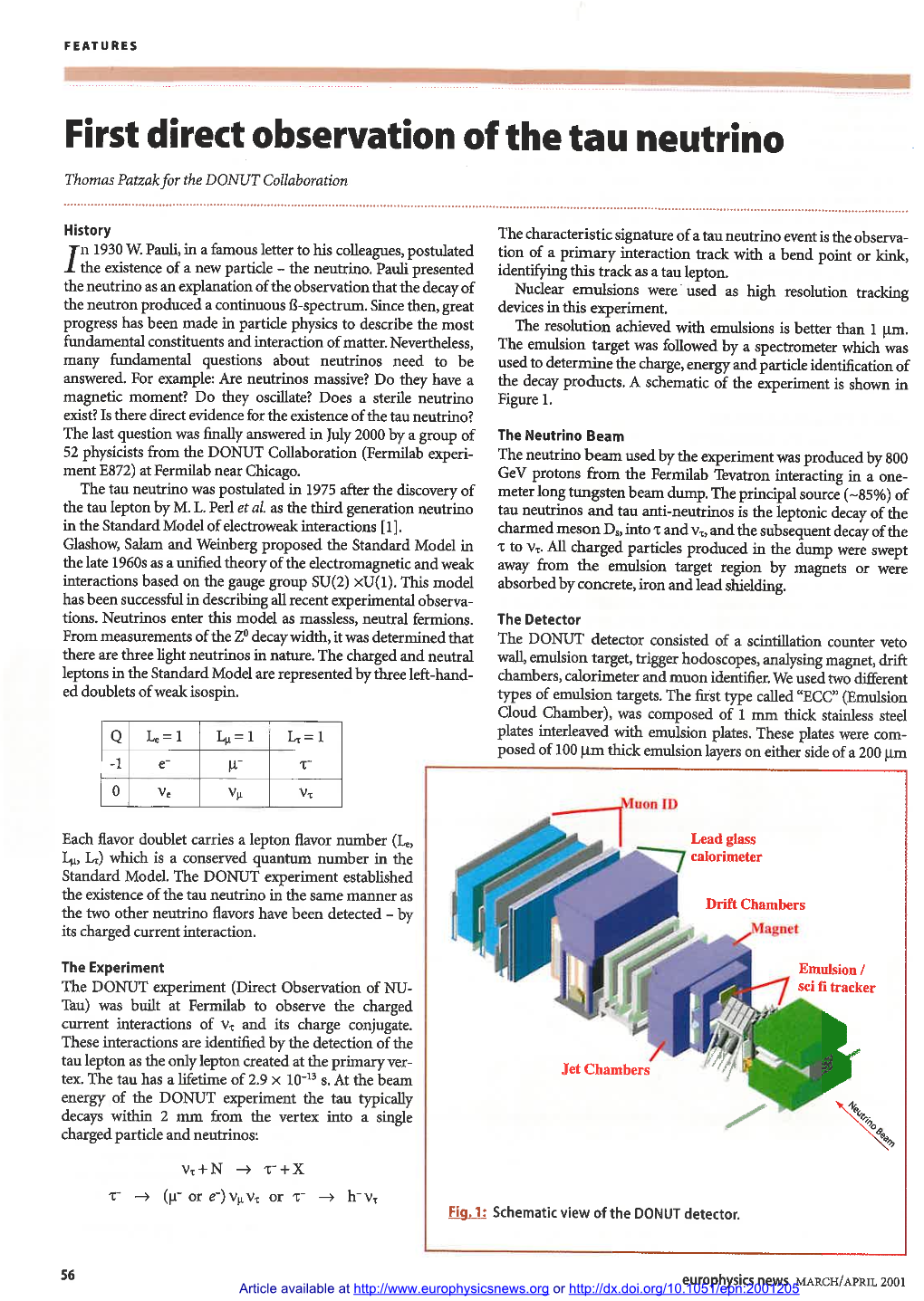 First Direct Observation of the Tau Neutrino