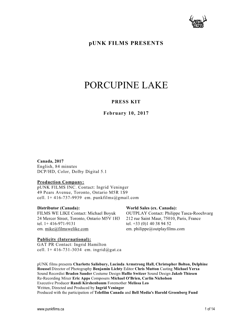 Porcupine Lake