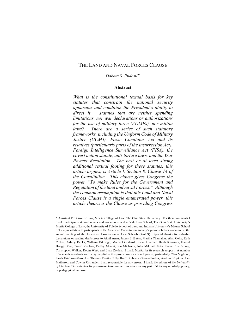 What Is the Constitutional Textual Basis for Key Statutes That Constrain The