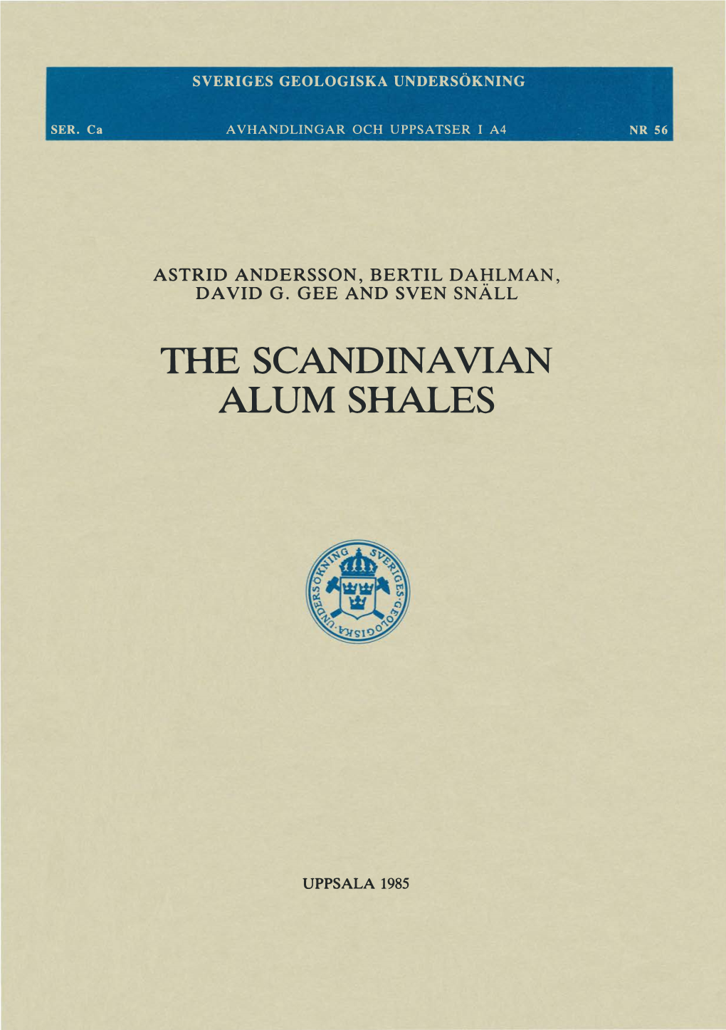 The Scandinavian Alum Shales