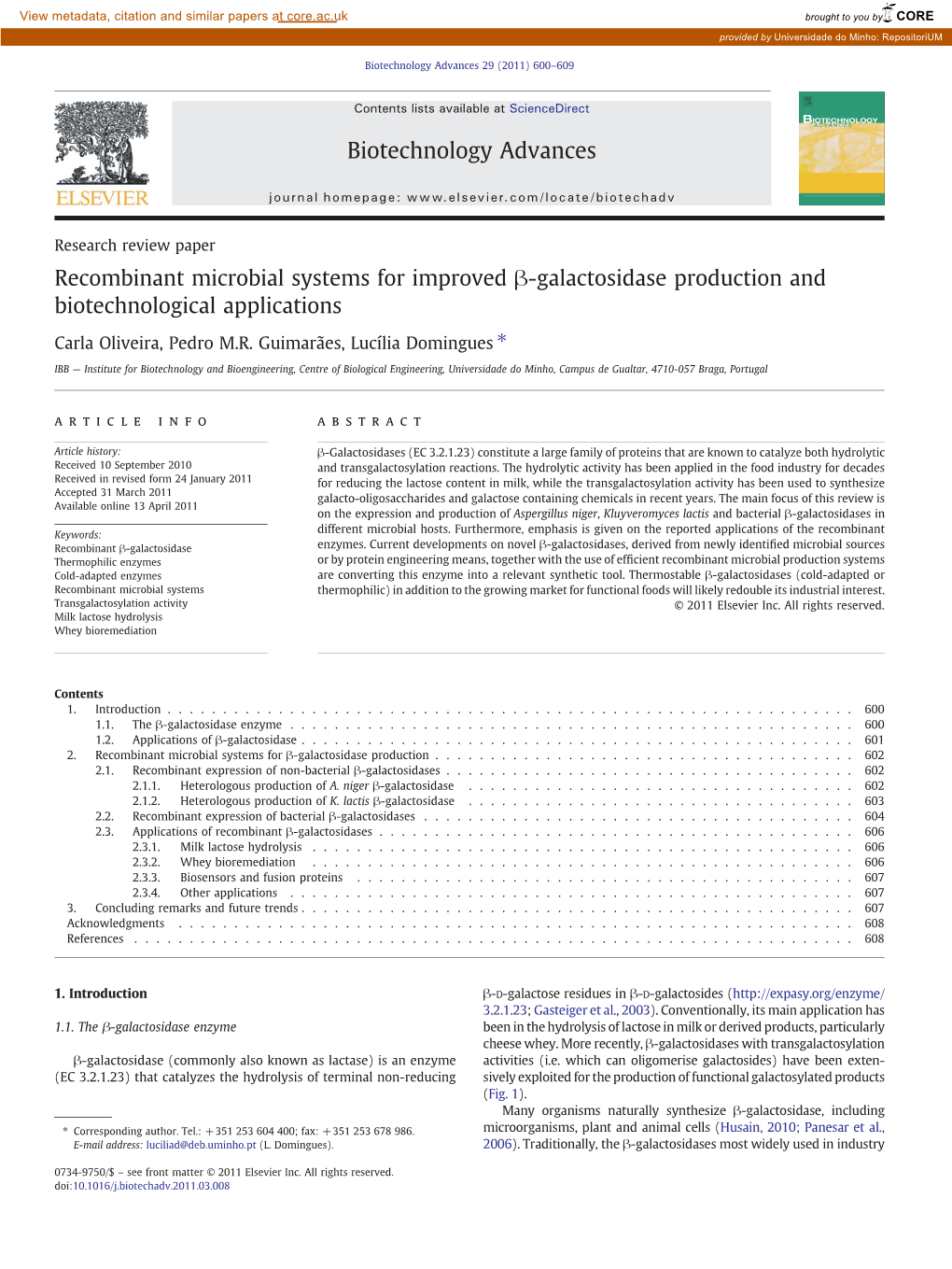 Recombinant Microbial Systems for Improved Β-Galactosidase Production and Biotechnological Applications