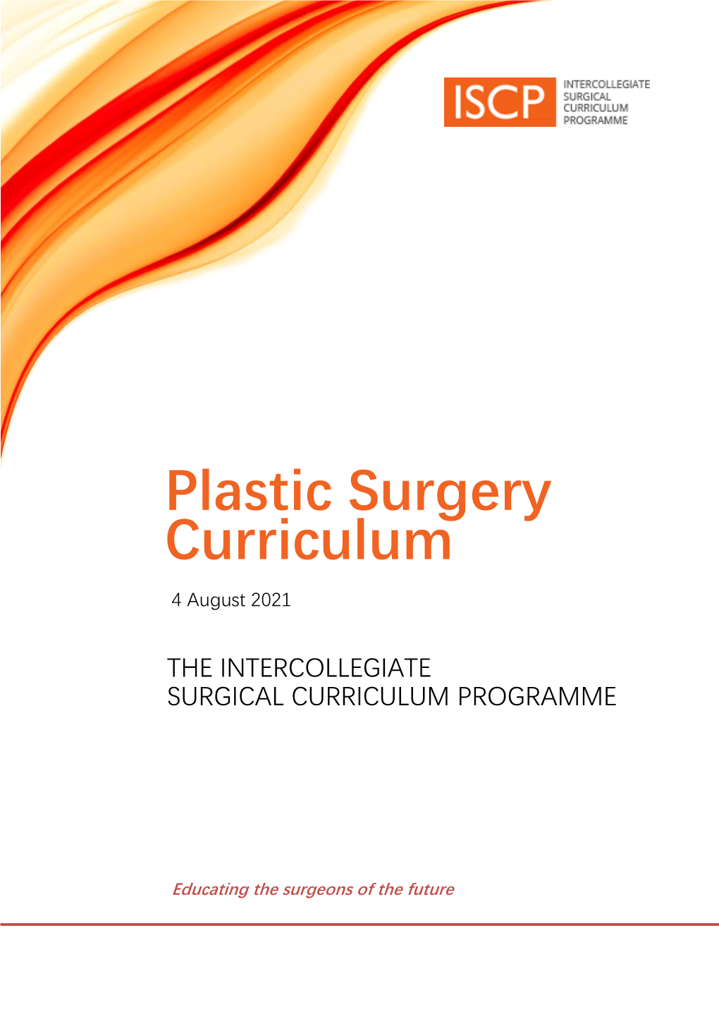 Curriculum Plastic Surgery