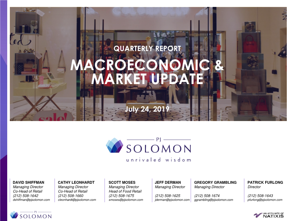 Macroeconomic & Market Update