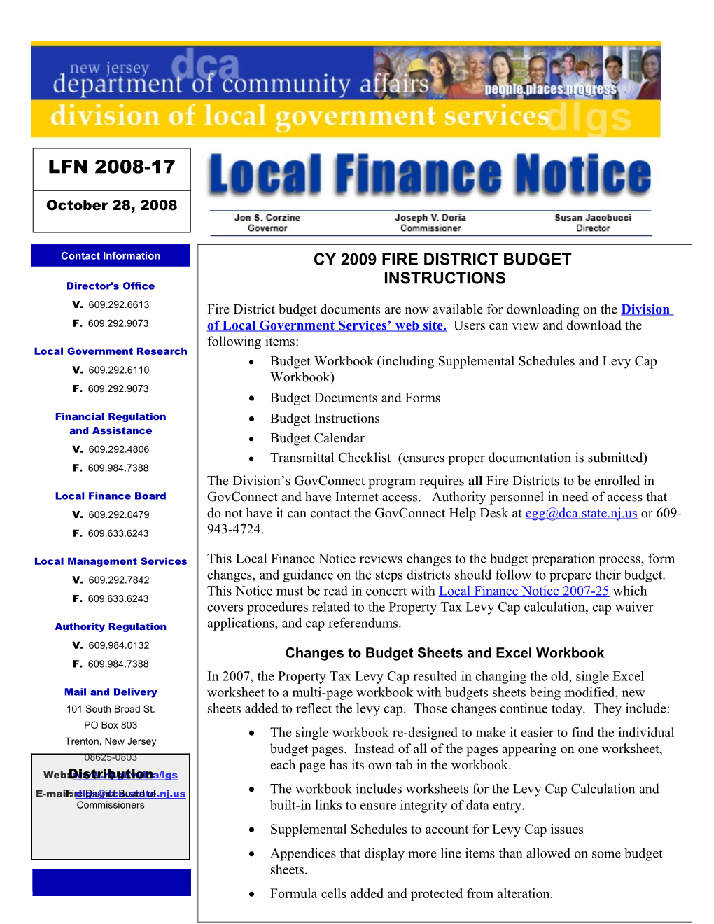 Local Finance Notice 2008-17 October 14, 2008 Page 3