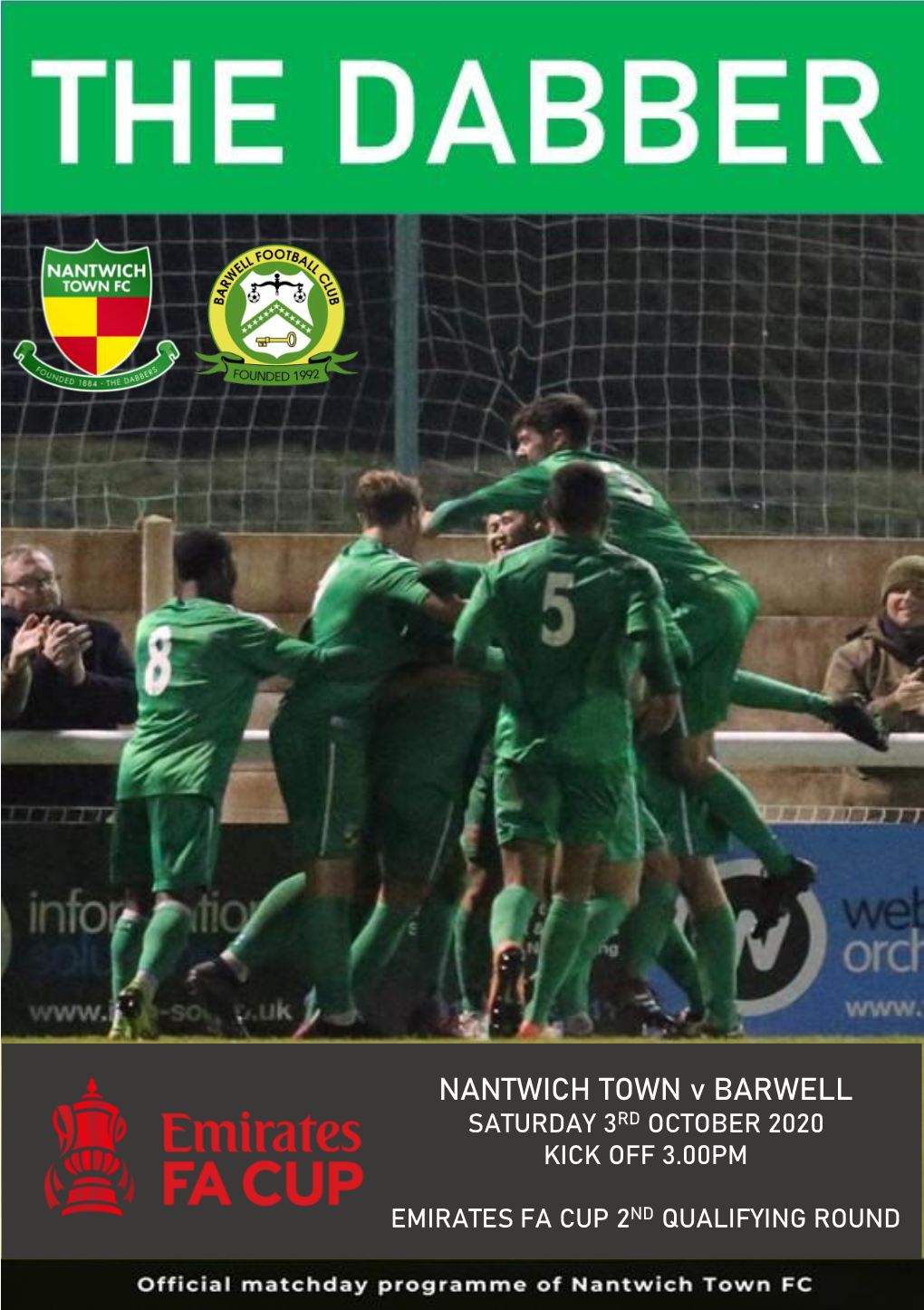 Nantwich Town Vs Barwell Saturday 1St