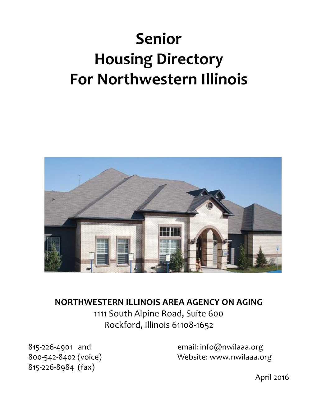 Senior Housing Directory for Northwestern Illinois