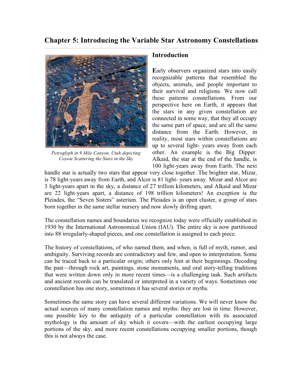 Introducing the Variable Star Astronomy Constellations