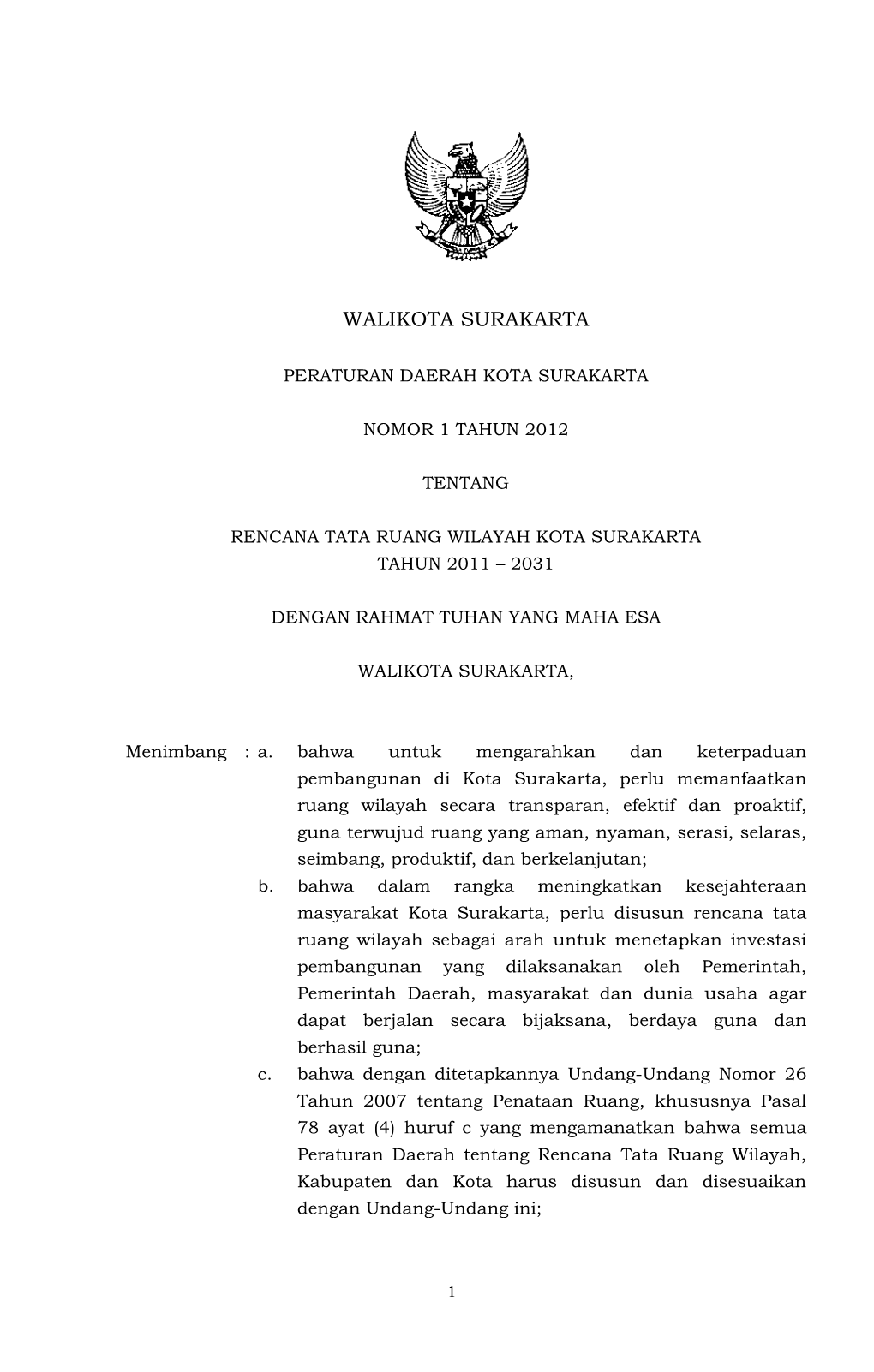 Walikota Surakarta