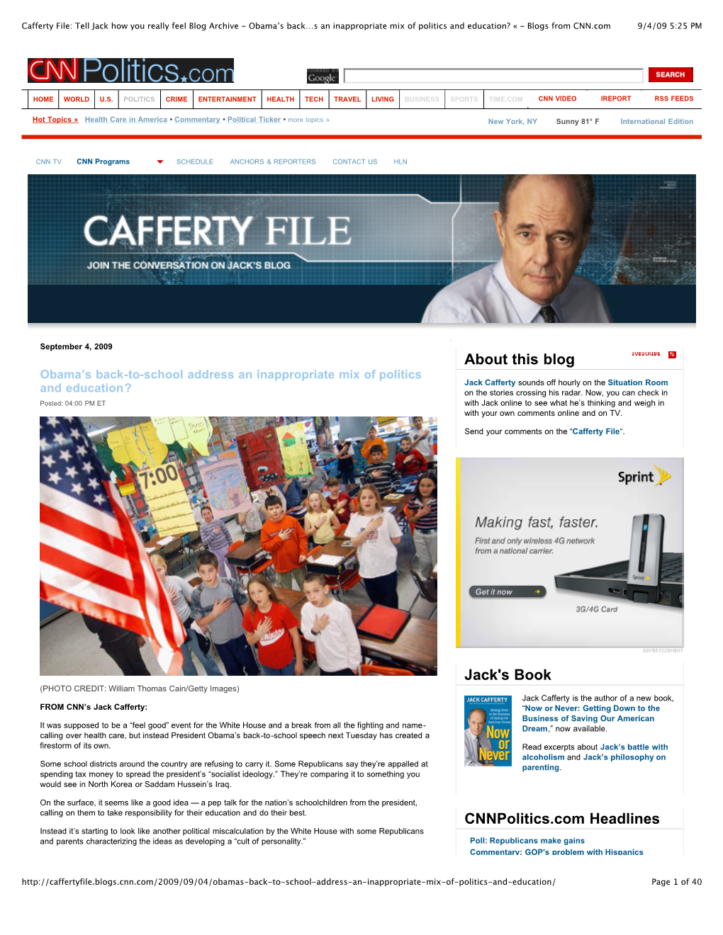 Cafferty File Tell Jack How You Really Feel Blog Archive