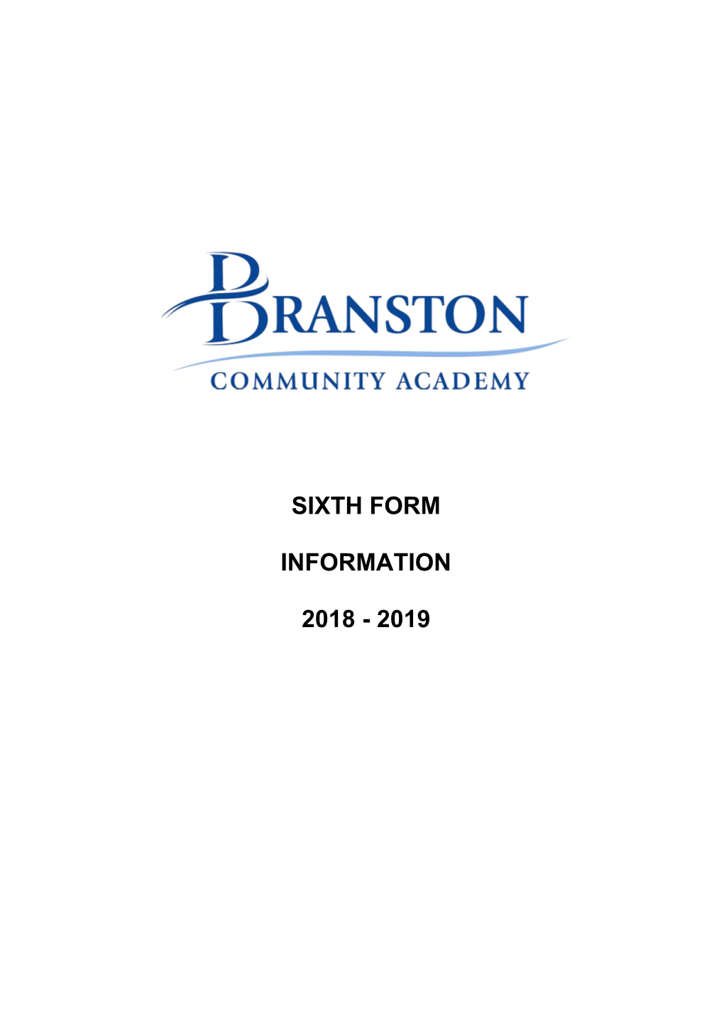 Sixth Form Information 2018