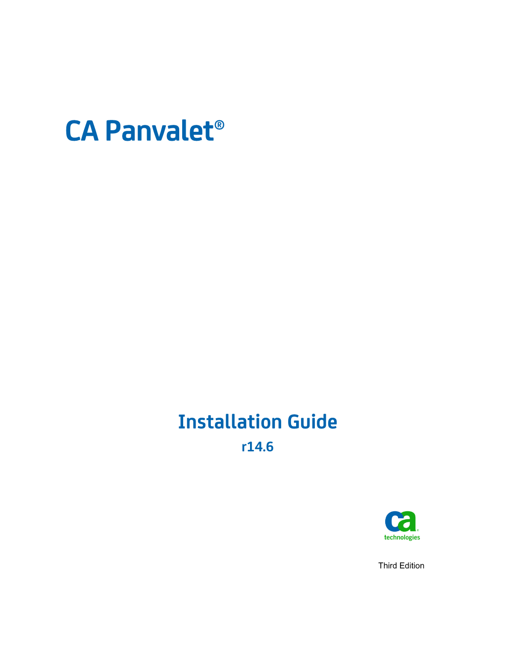 CA Panvalet Installation Guide