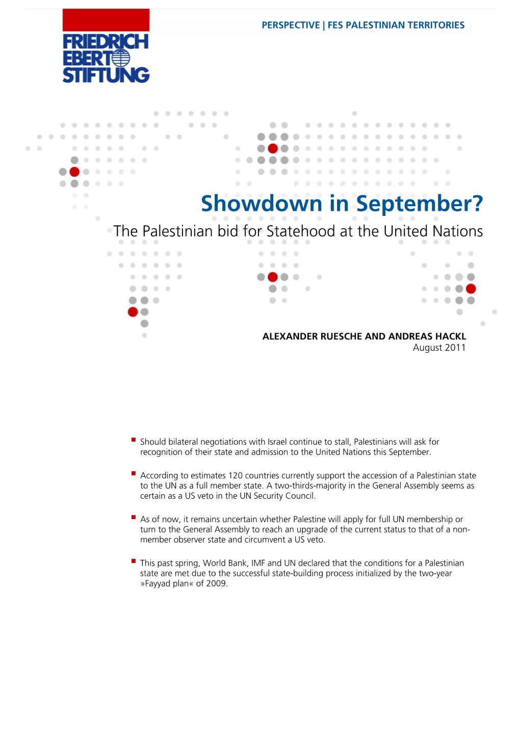 The Palestinian Bid for Statehood at the United Nations