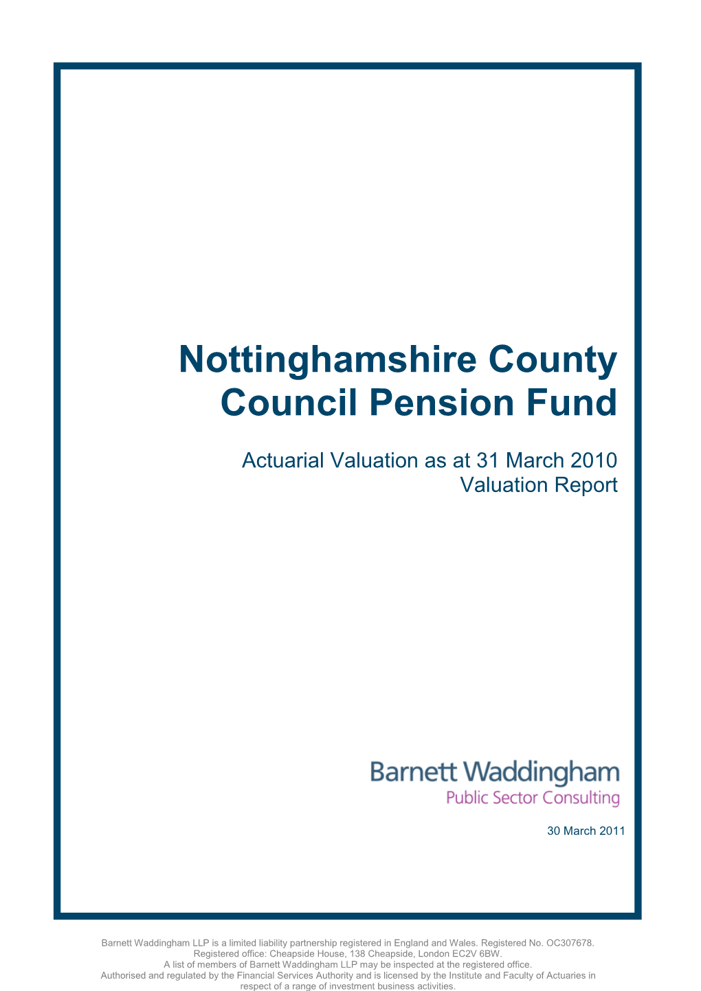 Nottinghamshire County Council Pension Fund
